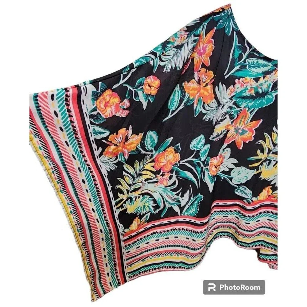 Avenue Top Kimono Size 2X Tropical Summer Flowy - Picture 2 of 6